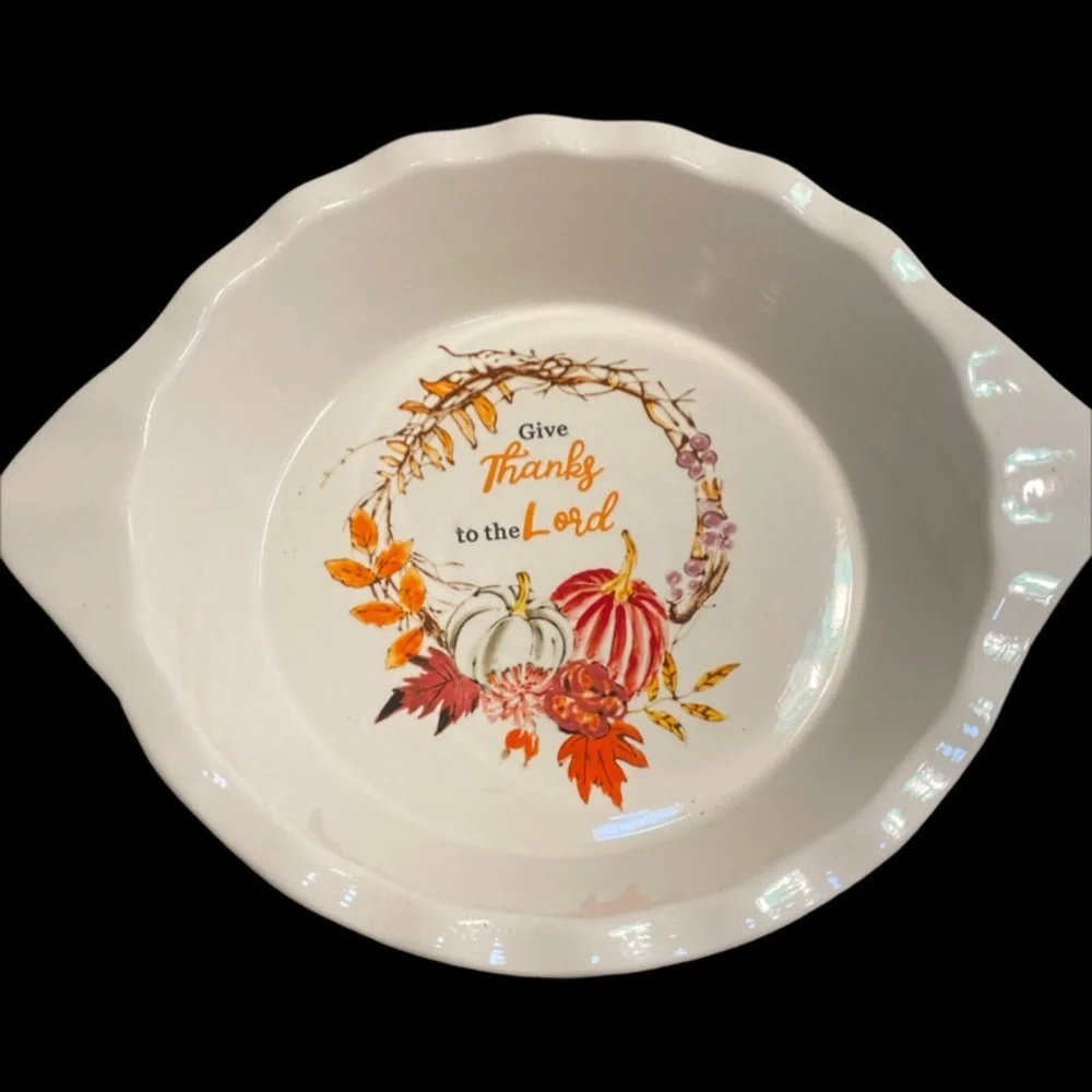 Harvest Sentiments Collection by Home Essentials serving dish.